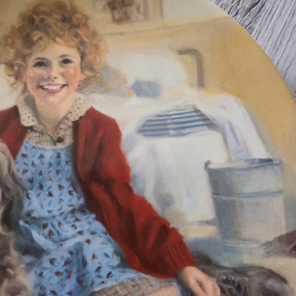 Knowles 8.5 Inch 1983 Annie & Sandy Collector Plate William Chambers Vintage Art - Picture 5 of 6